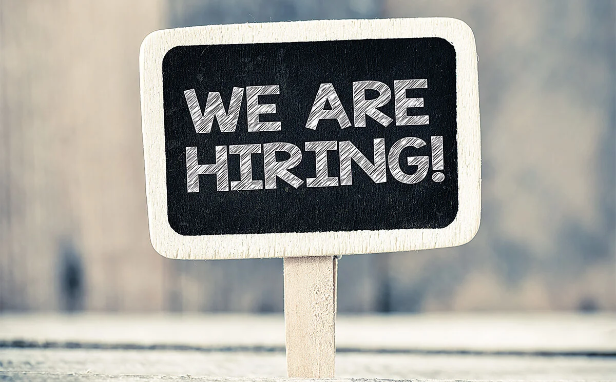 We are hiring sign